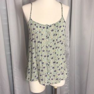 Boho hippie chic top. Tank button up